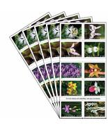USPS Wild Orchids Forever Stamps - Booklet of 20 Postage Stamps (100 Sta... - £62.93 GBP
