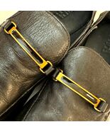 ZARA Men&#39;s Black Leather Horsebit Loafers Size 44 EU / 11 US Slip On Shoes - $42.08 CAD