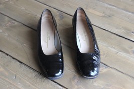 Salvatore Ferragamo Womens Pumps Shoes Size 7.5 3A Black Leather  - £23.49 GBP