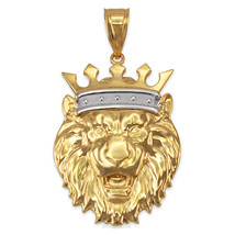 Yellow Gold Lion King Pendant (S/M/L/XL) - £94.16 GBP+