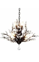 SEOL-Light Vintage Crystal Branch Chandeliers Black Ceiling Pendant Light Flu... - £134.94 GBP
