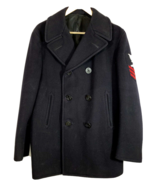 US Navy Wool Peacoat PO1 AG Petty Officer 1st Class Airman Size 40 Vintage - £73.96 GBP