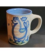 Country Scene Blue by M A HADLEY CHICKEN-THE END Coffee Tea Mug Disconti... - $48.50