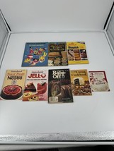 Lot of 8 Vintage Cookbooks Pilsbury Bisquick Betty Crocker Hersheys - £9.55 GBP