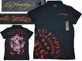 ED HARDY by Christian Audigier Polo Man S 95 € Here Less! EH06 T1G - £37.99 GBP