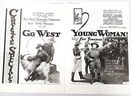 1919 Magazine Silent Movie Ad &quot;Go West Young Woman&quot; Starring Fay Tincher - £21.38 GBP