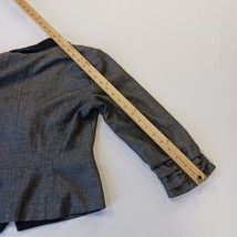 Express RN#55285 Women's Gray Cotton Blend 2-Button Blazer Jacket Size 4 image 9