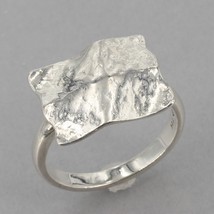 Silpada Hammered Sterling Silver SQUARE ROOT Ring R3358 Size 7 - $29.99