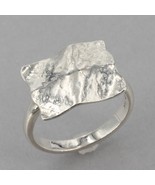 Silpada Hammered Sterling Silver SQUARE ROOT Ring R3358 Size 7 - £24.04 GBP