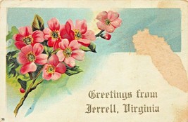 Greetings From Jerrell Virginia-Damaged Cartolina Inviato A Master L J Testa - £4.54 GBP