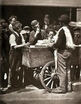 Photo Vintage of An Italian ice man selling ices to children, 1877 Reprint - £5.49 GBP+