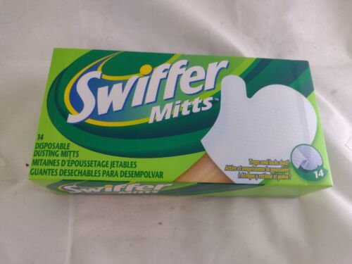 Swiffer Mitts Disposable Hand Dusting Gloves Duster 14 Ct New Sealed Free Ship - $29.98