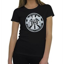 Supergirl DEO Symbol Women&#39;s T-Shirt Black - $10.99