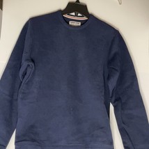 Lands End Mens Serious Sweats Blue Pullover Sweatshirt Mens XS 30-32 - £24.03 GBP