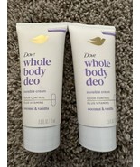2 Dove Whole Body Deo Cream Coconut &amp; Vanilla 2.5 OZ With Vitamin B3 &amp; E - €10,39 EUR