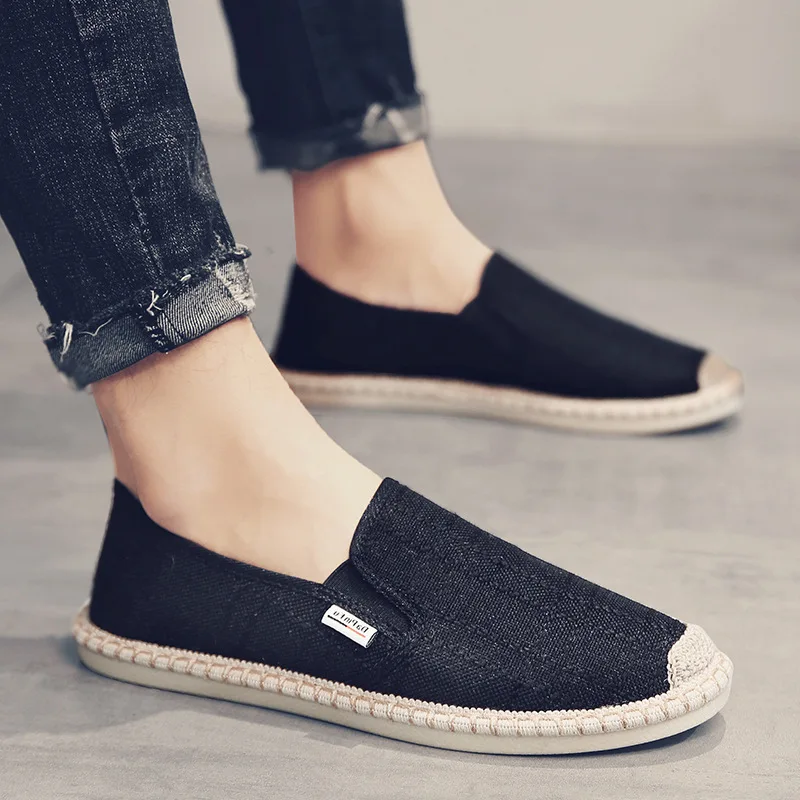 Best Sneakers Men Loafers Soft High Quality Spring Canvas Fisherman Shoes  Men E - £93.85 GBP