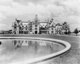 Biltmore House Estate and grounds reflected in fountain 1900 New 8x10 Photo - £7.00 GBP