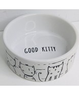 Kitten Cat Bowl White With GOOD KITTY Inside 4.5” Wide 1.75” Deep - $22.79 CAD