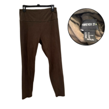 Forever 21+ Plus 1X Brown High Rise Stretch Leggings Casual Activewear P... - $13.85