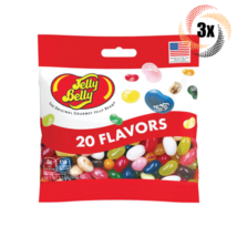 3x Bags Jelly Belly Beans 20 Flavors Assorted Gourmet Candy | 3.5oz | Fat Free - £13.18 GBP