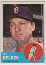 Ike Delock Signed Autographed 1963 Topps Baseball Card - Boston Red Sox - $10.49