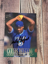 1996 Fleer Ultra #429 Carlos Delgado Signed Toronto Blue Jays - £3.98 GBP