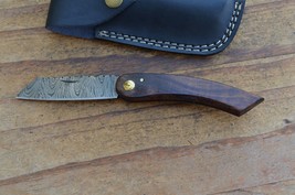 damascus real hand made beautiful folding knife From The Eagle Collection A1281 - £27.02 GBP