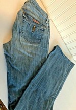 Hudson women sz 27 Jeans Cut A00546 Lightwash inseam 29&quot; - £18.73 GBP