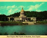 Charleston West Virginia WV State Capitol Building UNP Vtg Chrome Postcard - £2.30 GBP