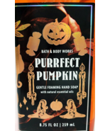 Bath and Body Works 8.75 oz Purrfect Pumpkin Foaming Hand Soap New - £9.54 GBP