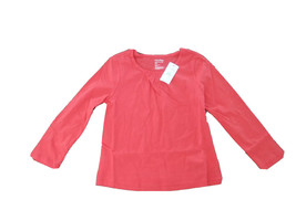 New Gap Baby Girl Orange Ruffle Long Sleeve Round Neck 100% Cotton T-shi... - £11.09 GBP