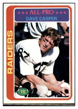 1978 Topps Dave Casper  Oakland Raiders  AP Football Card VFBMC - £4.64 GBP
