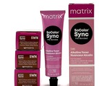 Matrix SoColor Sync Pre-Bonded 5WN Medium Brown Warm Natural 2 oz-3 Pack - £17.79 GBP