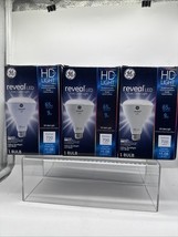 (3) GE 700 Lumens 65w/9w 30689 HD+ Reveal BR30 LED Floodlight Bulb - $368.46 MXN