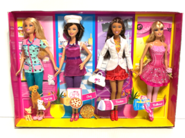 2010 4 Pack I Can Be Barbie Pet Vet, Chef, Doctor &amp; Ballerina #V8900 New w/Flaw - £50.61 GBP