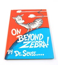 On Beyond Zebra Vintage Dr. Seuss Children&#39;s Book Hardcover Book Club Edition - £182.69 GBP