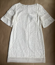 RALPH LAUREN White Lace DRESS Size: 10 (MEDIUM) NEW Summer Wedding Cockt... - £117.05 GBP