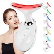 Face and Neck Massager Tool, 7 Colors LED Womens Skin Care Facial Massag... - $38.60