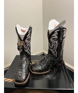 Dan Post Full Quill OSTRICH Dillinger Square Toe - DP4198 - 8.0 D - READ - $375.21