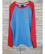 Men Large Nike Houston Oilers NFL Football Historic Raglan Blue Crewneck... - $68.07 CAD
