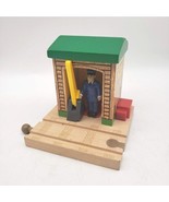 THOMAS TRAIN &amp; FRIENDS Real Wooden Railway Conductor Shed (99342) Retire... - £10.05 GBP