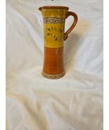 Vintage Large Hand Painted Stoneware pitcher by Ambiance - $762.98 MXN