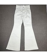 We The Free Jeans Free People Womens Size 31 Super Flare High Rise White... - $27.17