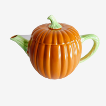Vintage Ron Gordon Ceramic Pumpkin Teapot New - $23.75