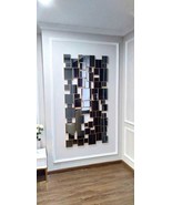 Mirror wall decor rectangular black - $9,214.25 MXN