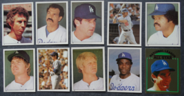 1981 Topps Album Stickers Los Angeles Dodgers Team Set of 10 Baseball Cards - £5.50 GBP