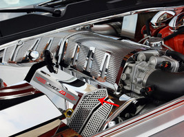 Challenger/Charger/Magnum/300 SRT 8 Fuel Rail Covers Polished/Perforated &quot;SRT 8&quot; - £325.30 GBP