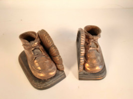 Antique Child&#39;s Shoe Bookends From The 1950&#39;s - $13.10