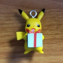 Pokemon Battle Pikachu with Present 1.75" Custom Christmas Ornament