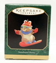 VINTAGE 1997 Hallmark Keepsake Christmas Ornament Snowboard Bunny - £11.82 GBP